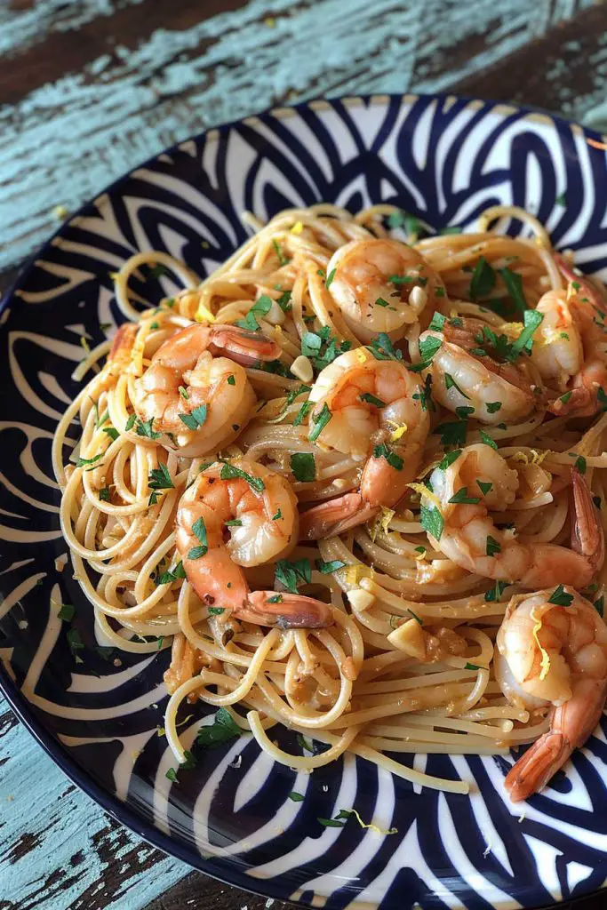 lemon-butter-garlic-shrimp-pasta