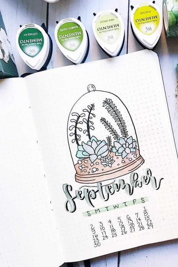 Plant Theme Monthly Cover Page