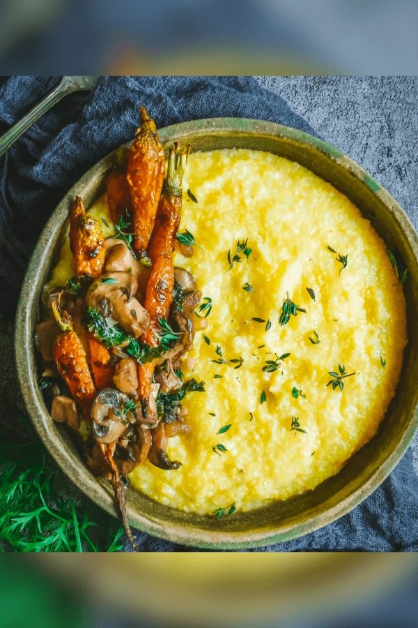 Mushroom and Kale Polenta