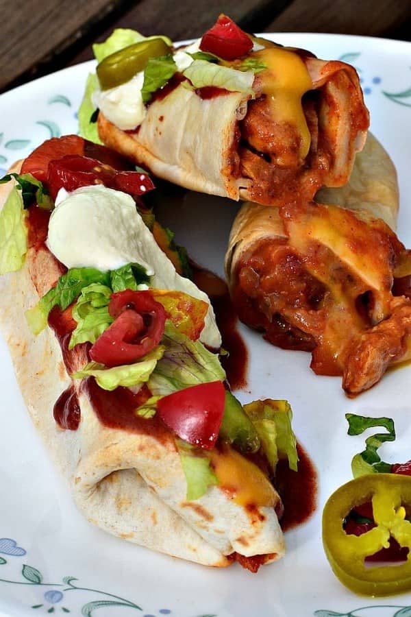 BAKED VEGAN CHIMICHANGAS