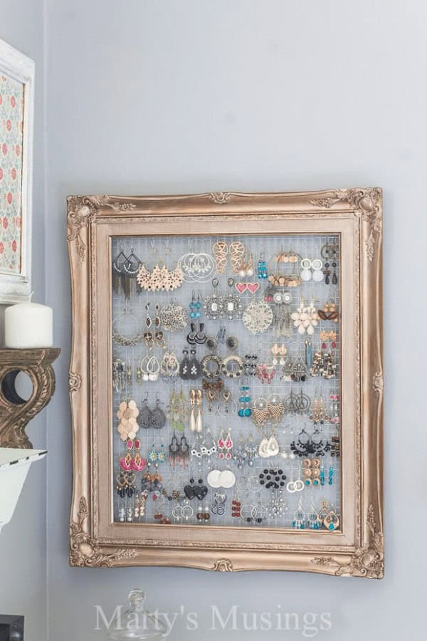 Vintage Frame Jewelry Organizer