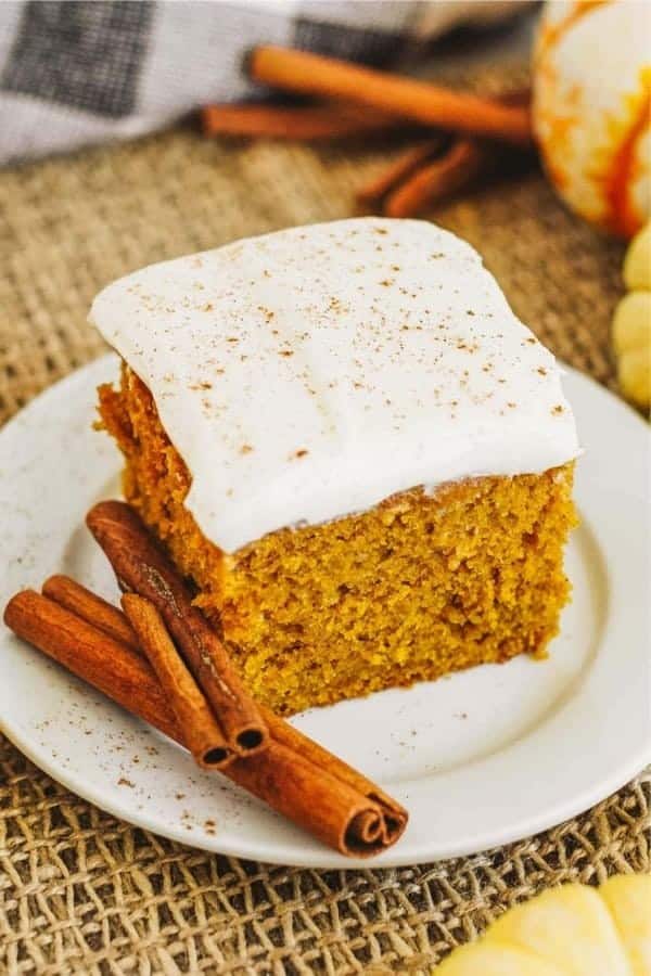 Pumpkin Cake with Cream Cheese Frosting