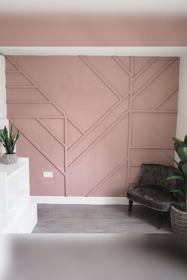 GEOMETRIC WALLPAPER PANELS