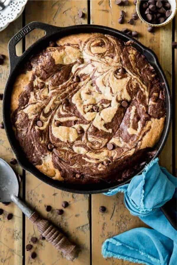 Deep Dish Skillet Brownie Cookie