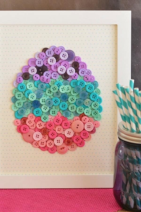 DIY EASTER EGG BUTTON CRAFT