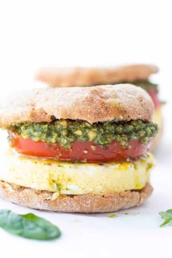 Pesto Breakfast Sandwiches