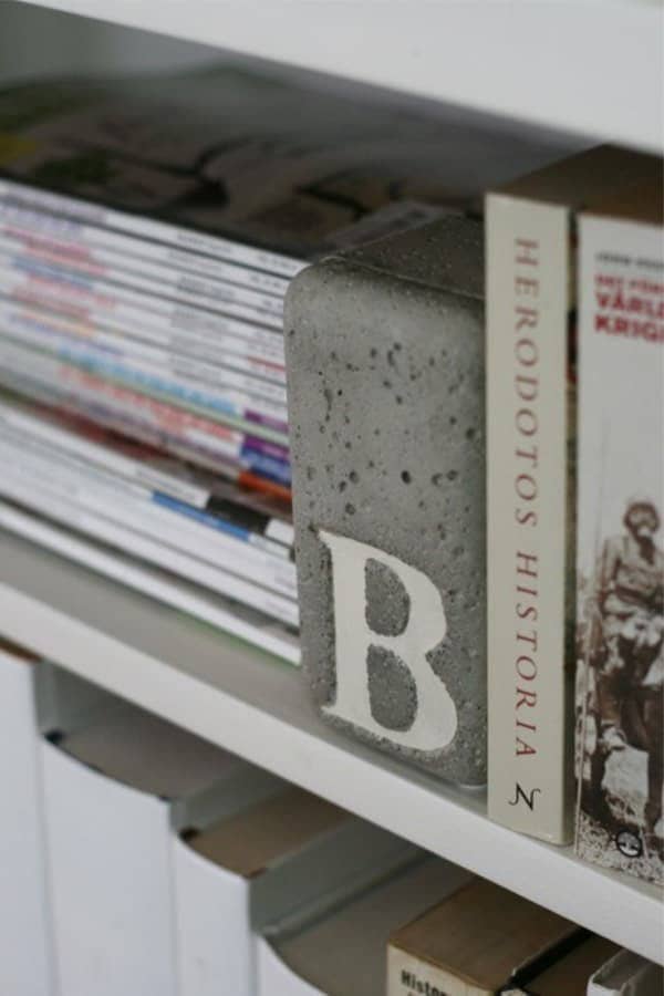 Custom Concrete Bookend