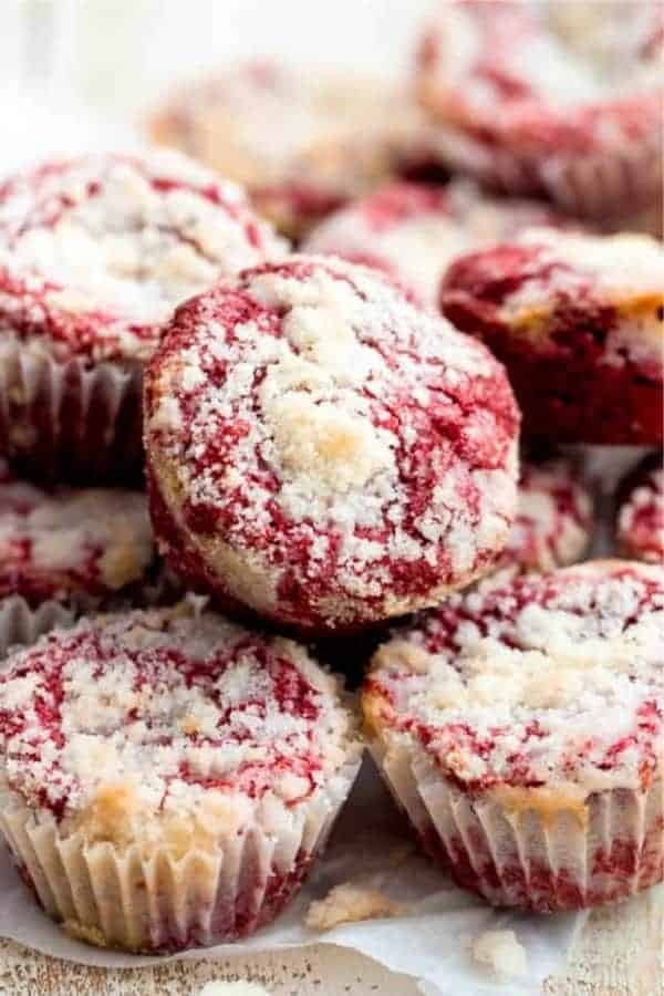 Red Velvet Cream Cheese Muffins