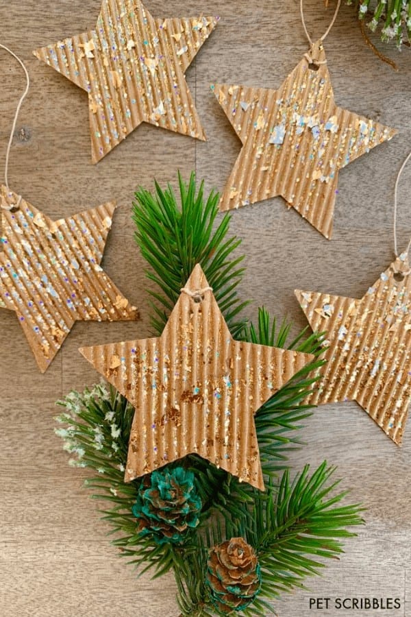 Glitter Star Ornaments