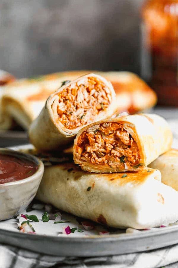 Crispy BBQ Chicken Wraps