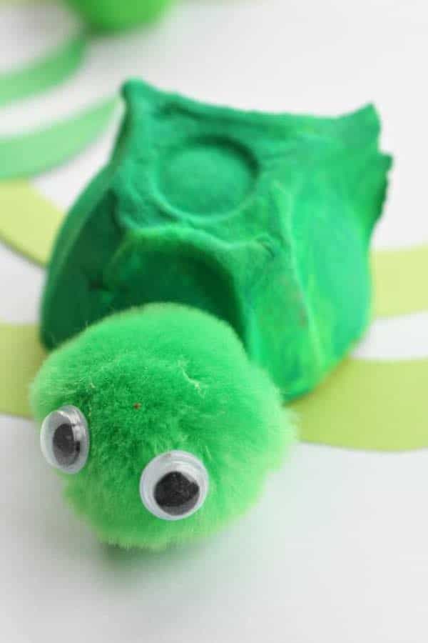 Recycled Egg Carton Turtle