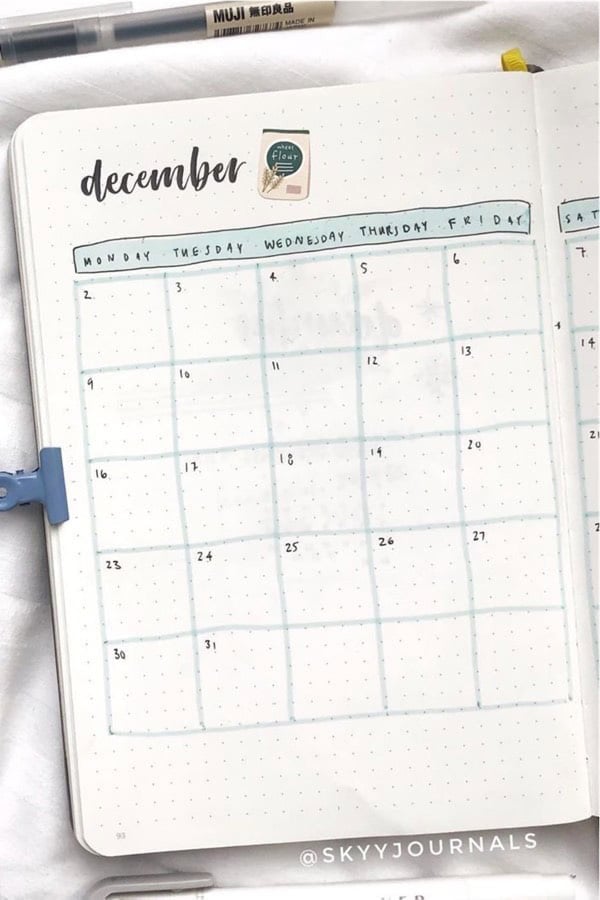 December Monthly Log