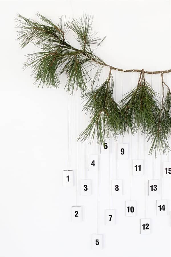 DIY Modern Matchbox Advent Calendar