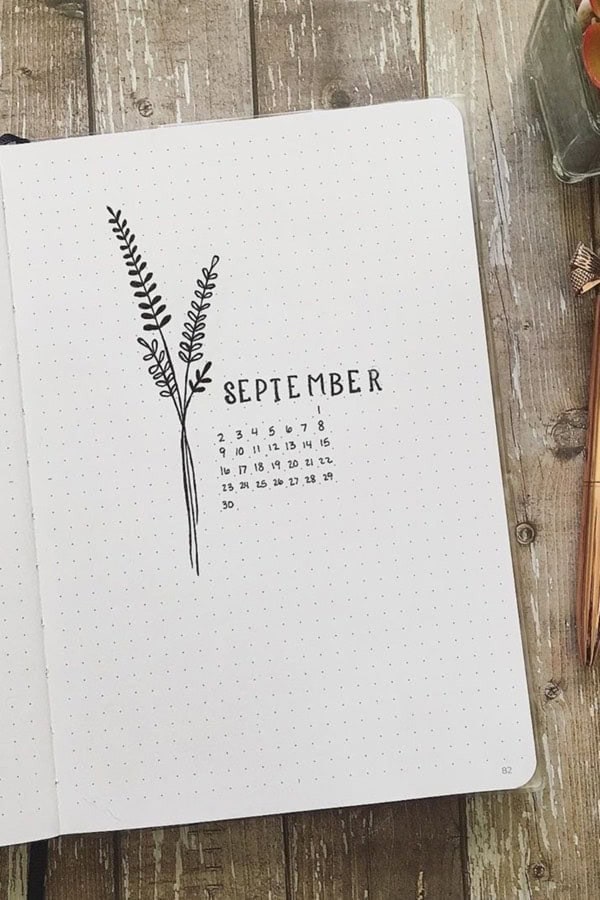 Minimal September Cover Page