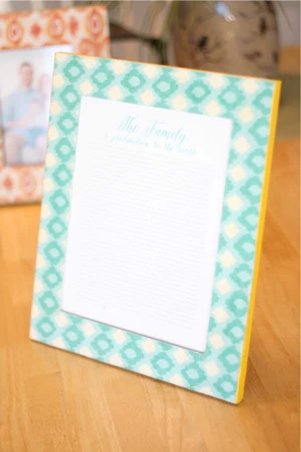 DIY Patterned Picture Frames