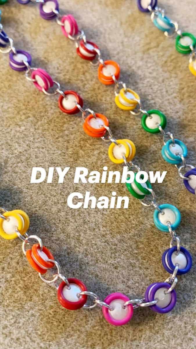 DIY RAINBOW CHAIN