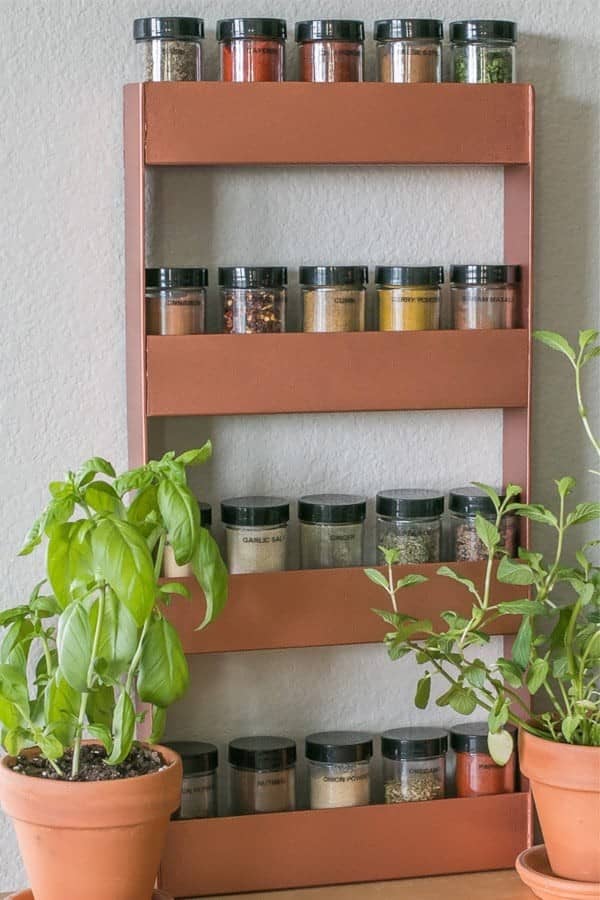 Copper Spice Rack