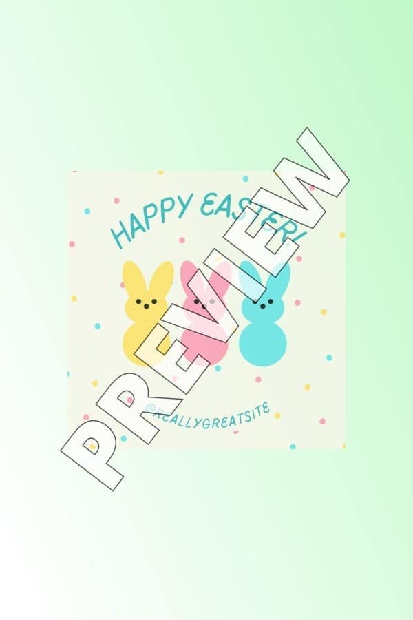 YELLOW CHILDISH HAPPY EASTER STICKER