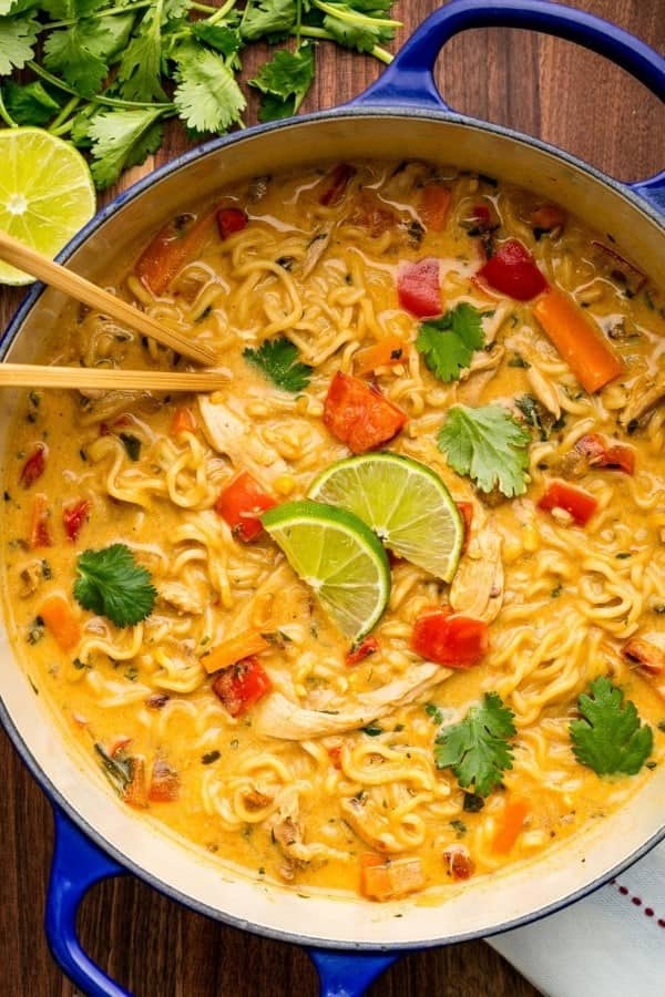 CREAMY CHICKEN RAMEN SOUP