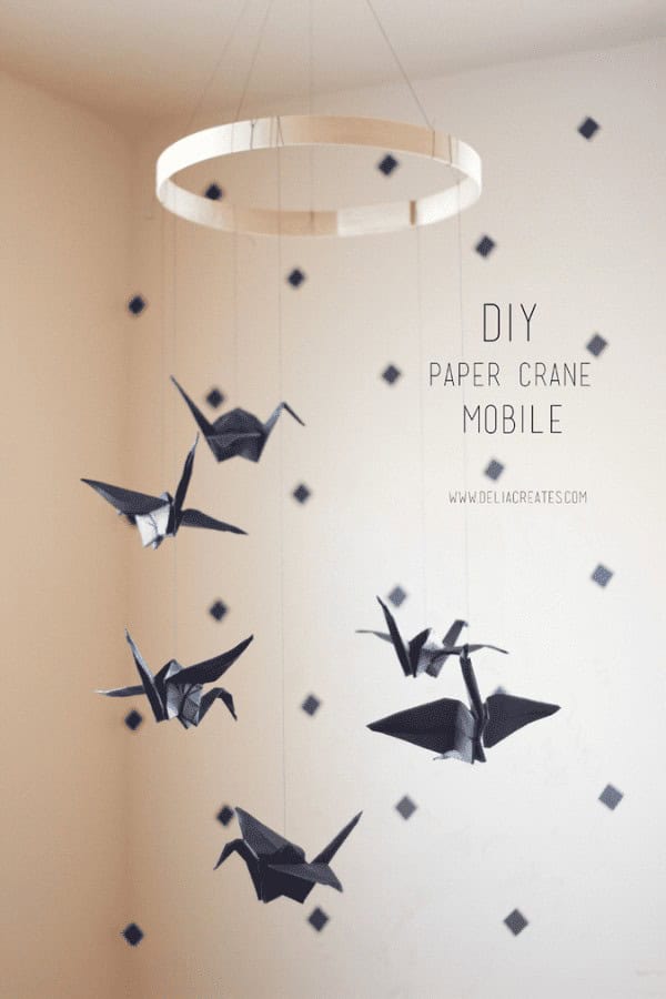 Paper Crane Mobiles