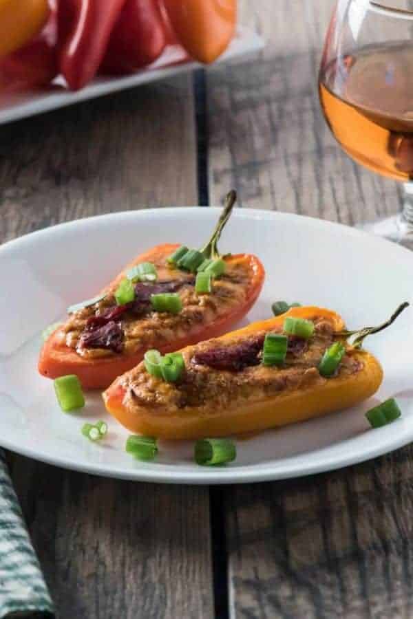 CHORIZO AND MANCHEGO STUFFED PEPPERS