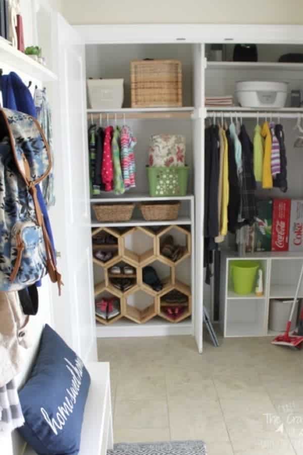 Hexagon DIY Shoe Rack