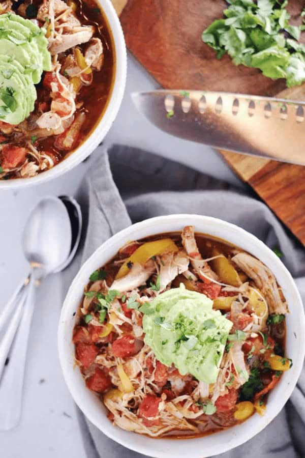 Crockpot Chicken Enchilada Soup