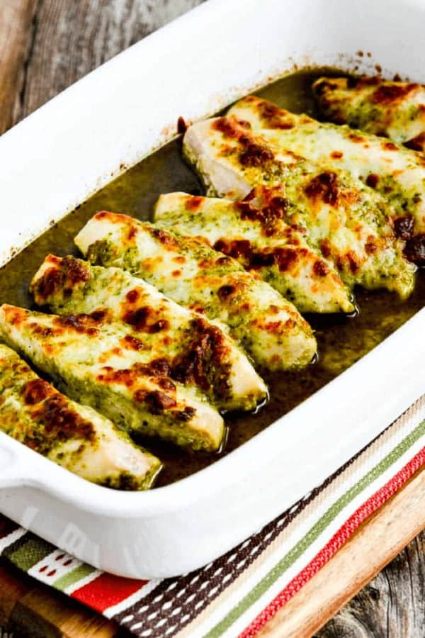 Easy Baked Pesto Chicken