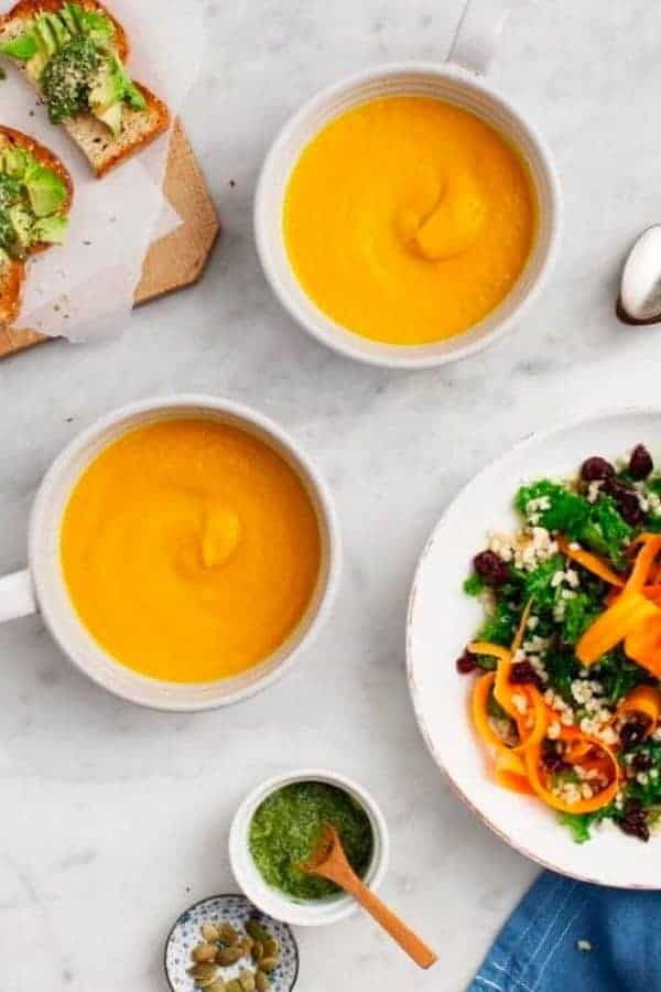 VEGAN GINGER CARROT SOUP