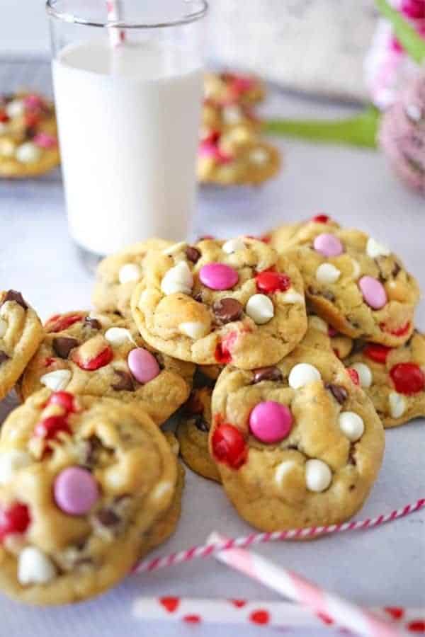 Valentine Chocolate Chip Cookies