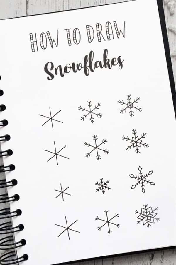 Simple Snowflake Doodles