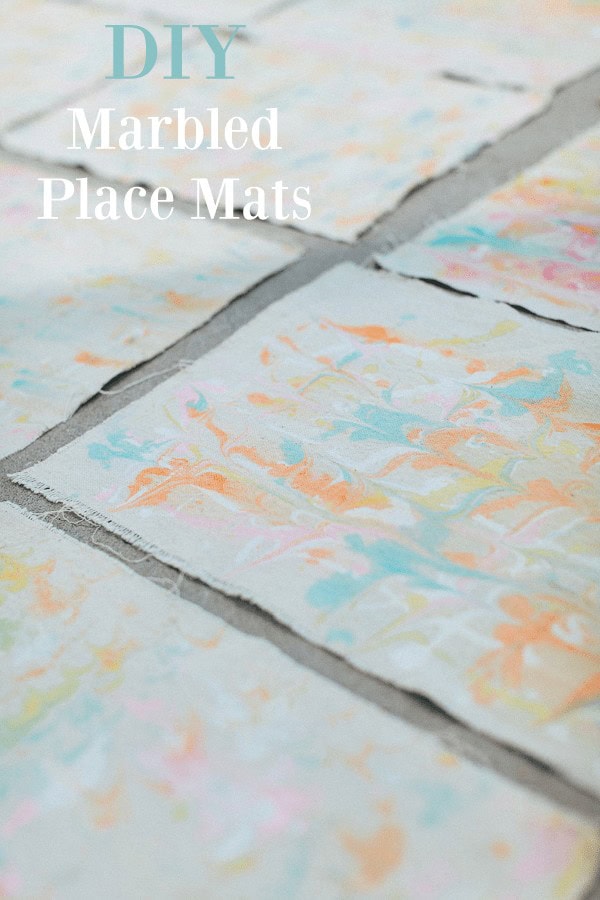 DIY Marbled Place Mats