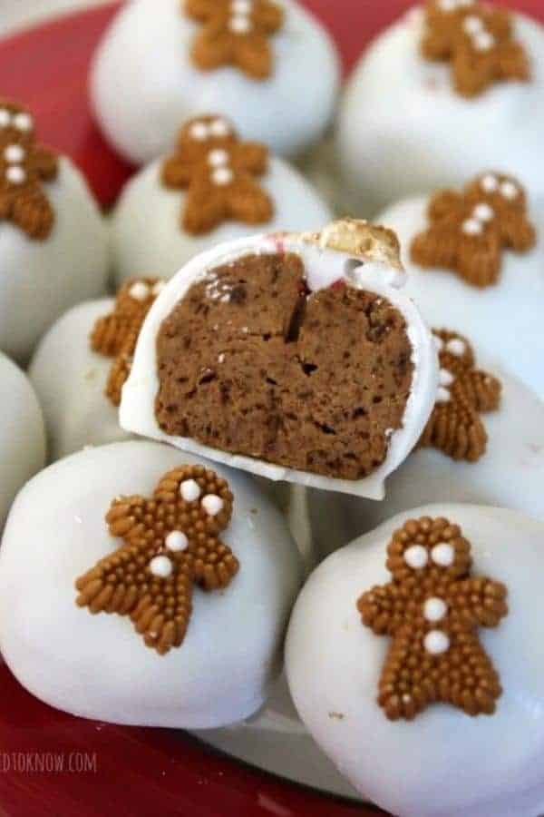 EASY NO BAKE GINGERBREAD TRUFFLES