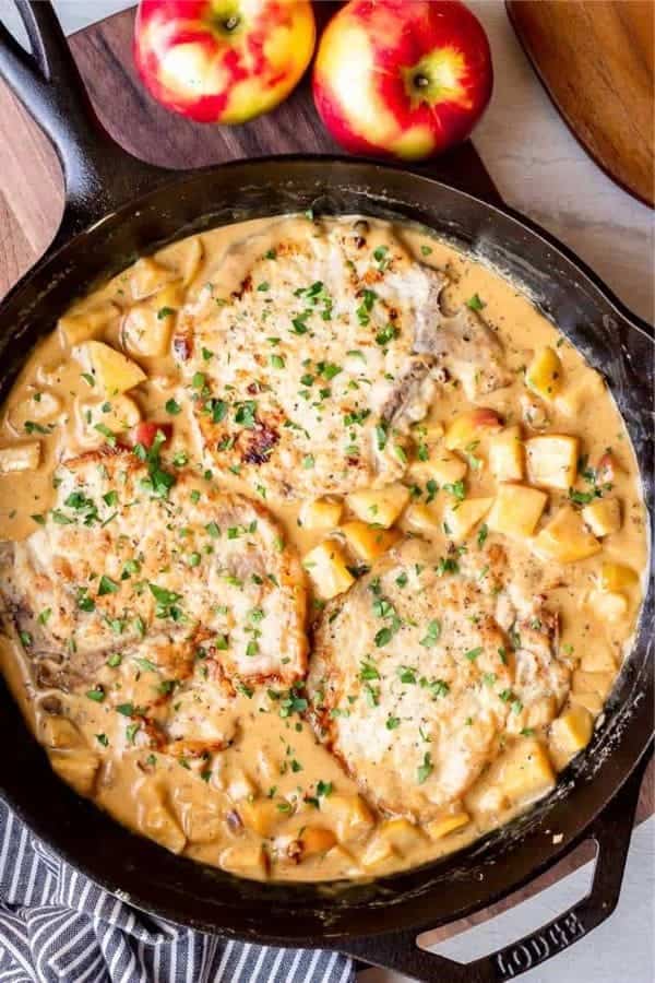 Maple Apple Pork Chops