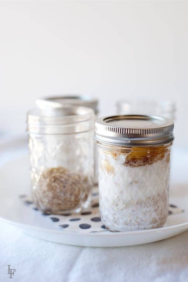 Bananas Foster Overnight Oats Recipe