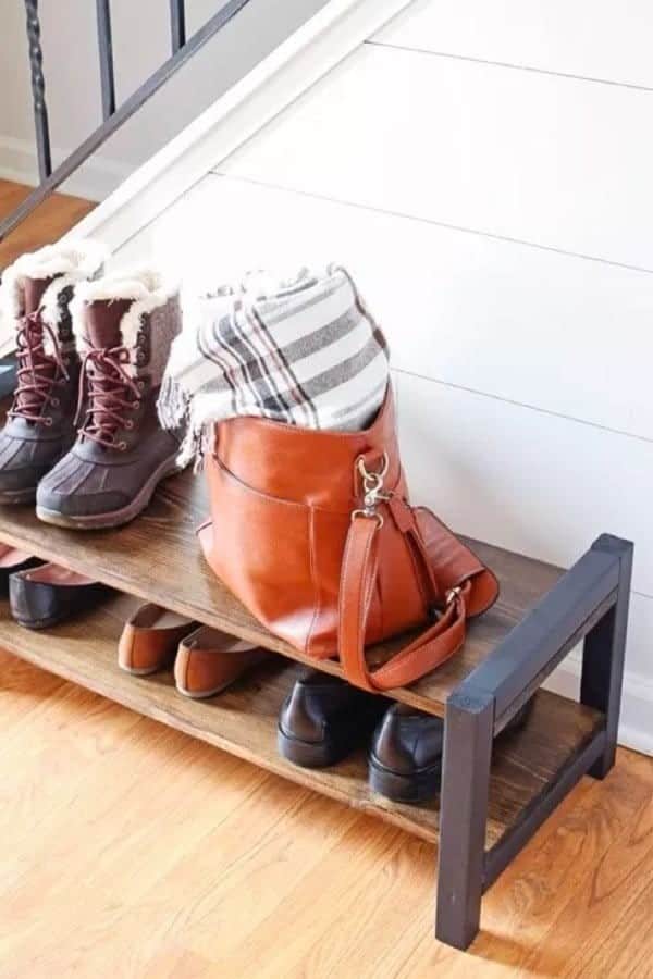 Entryway DIY Shoe Rack