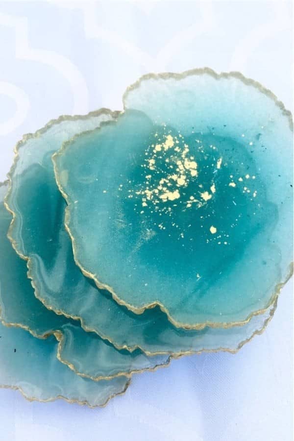 Geode Resin Coaster Set