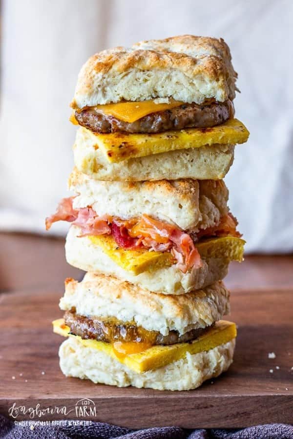 Freezer Breakfast Sandwich Idea