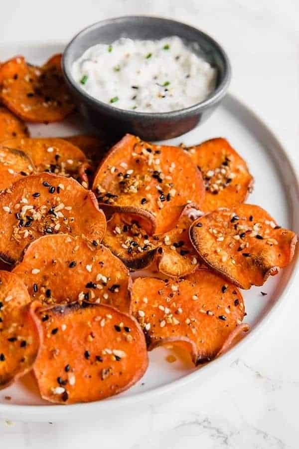 SWEET POTATO EVERYTHING BAGEL CHIPS