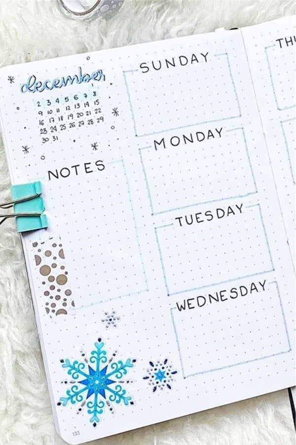 Snowflake Weekly Spread