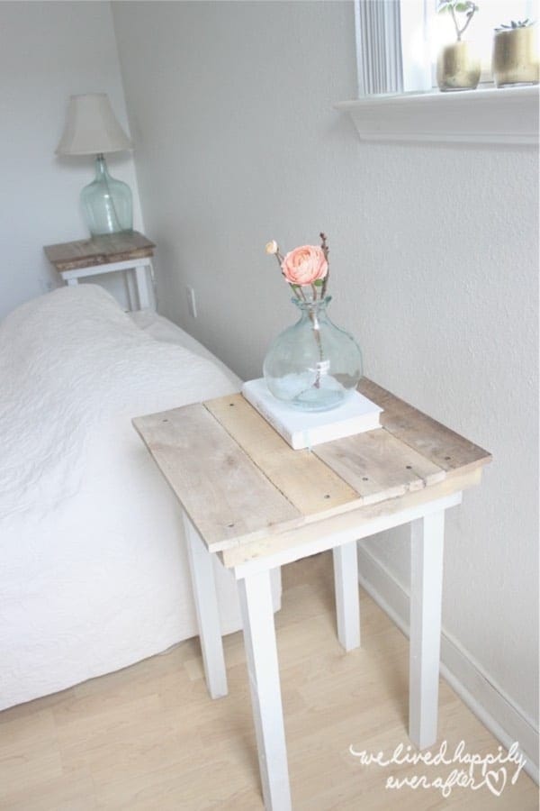 Pallet Wood Nightstand Tutorial