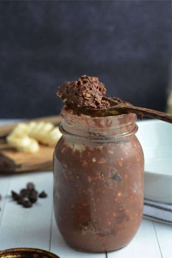 Brownie Batter Overnight Protein Oats