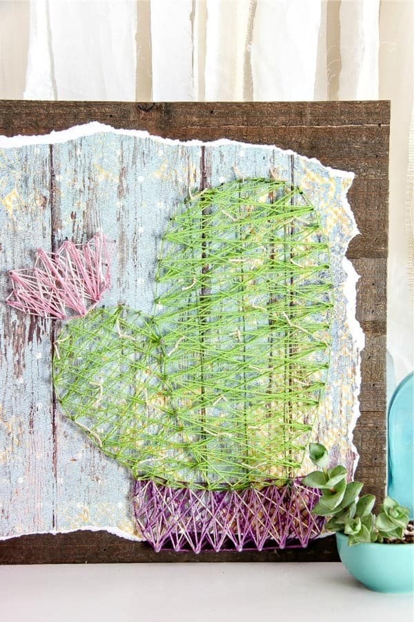 How To Make Cactus String Art