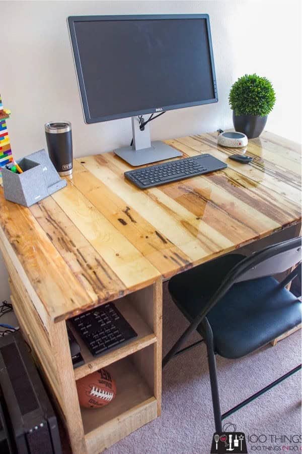 Left Over Pallet Board Desk