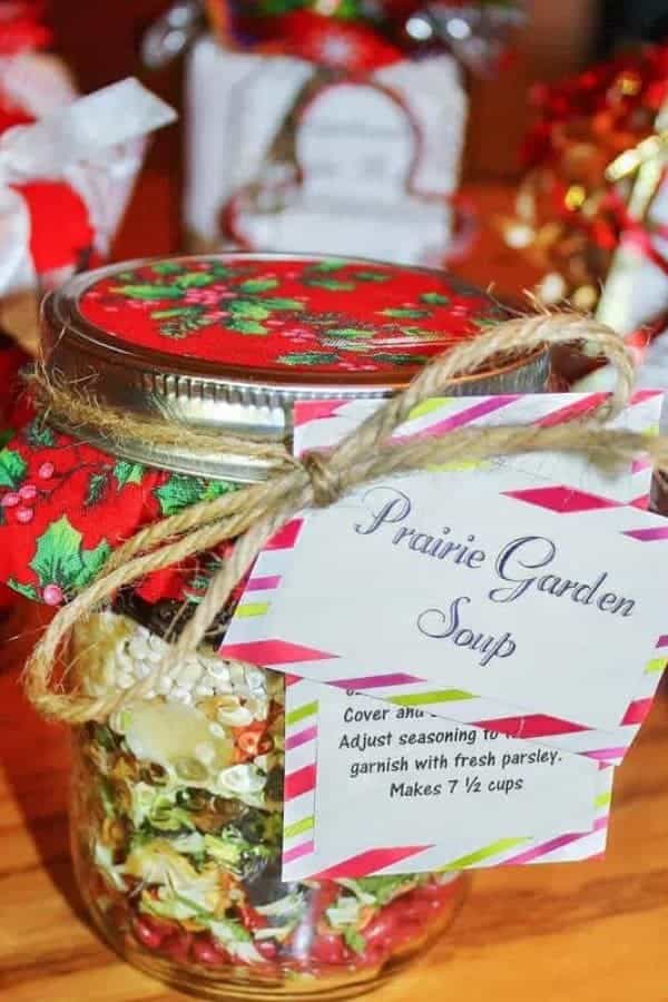 GARDEN VEGETABLE SOUP MIX IN A JAR