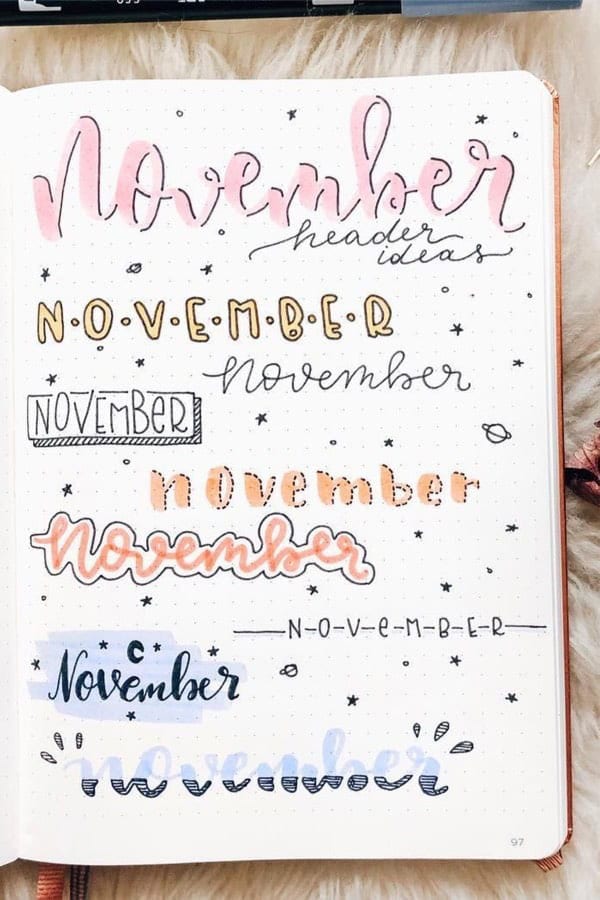 November Header Ideas