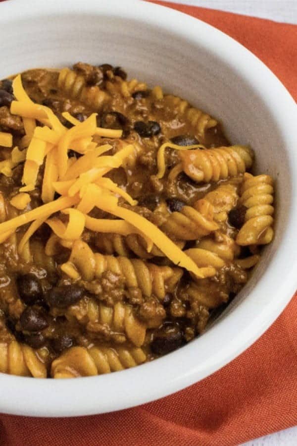 Beef Enchilada Pasta in the Instant Pot