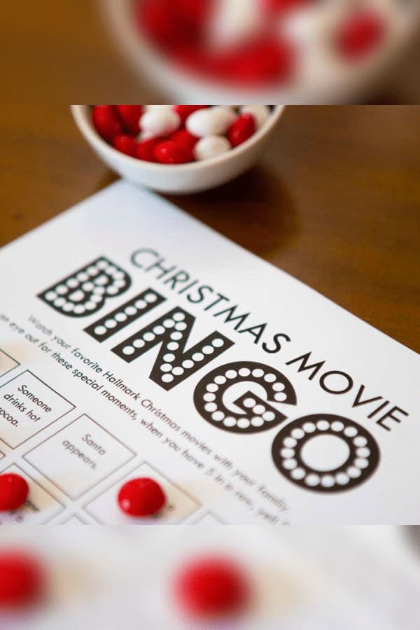 Hallmark Christmas Movie Bingo Game