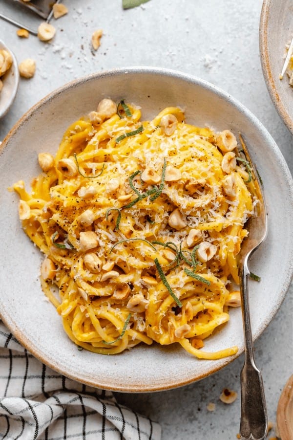 Brown Butter Acorn Squash Pasta