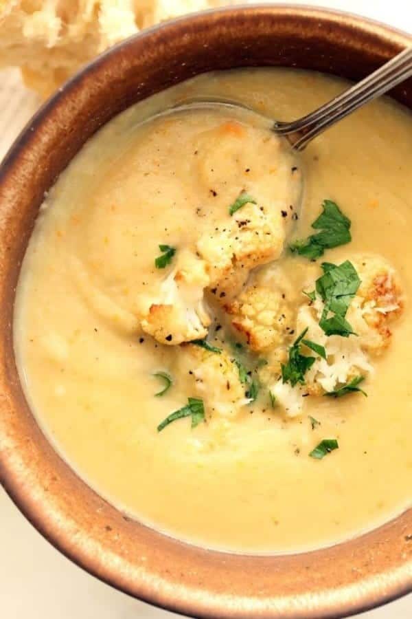 CREAM CAULIFLOWER WHITE BEAN SOUP